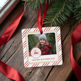 Leuke Noordpool Express trein eerste kerstfoto Keramisch Ornament