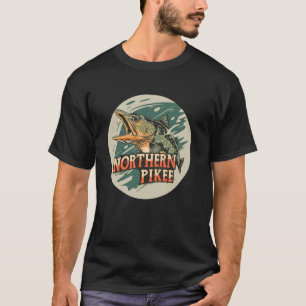 Leuke Noordse Snoek Viskostuum voor Carnivoor Anim T-shirt