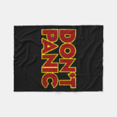 Leuke Nostalgische T-shirts Don't Panic - Dames Cl Fleece Deken (Voorkant (Horizontaal))
