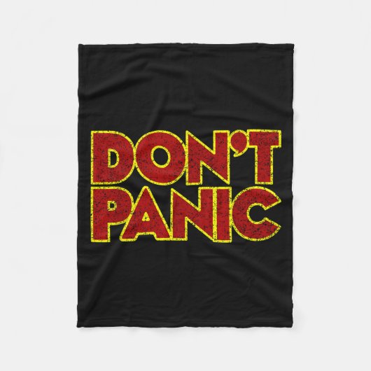 Leuke Nostalgische T-shirts Don't Panic - Dames Cl Fleece Deken (Voorkant)