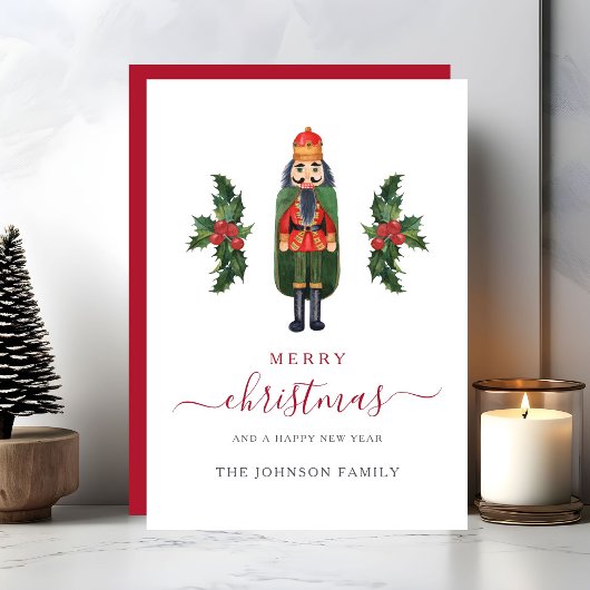 Leuke Notenkraker Kerstmis Feestdagenkaart