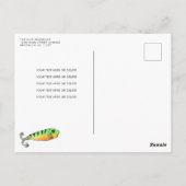 Leuke O-Fish-al Reel Fun Gone Fish Viste Verjaarda Briefkaart (Achterkant)