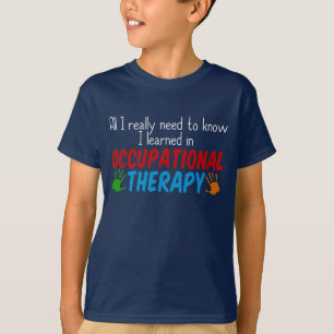 Leuke Occupational Therapy Handprints Kinder T-shirt