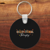 Leuke Occupational Therapy Pumpkin Autumn Tree Her Sleutelhanger (Voorkant)