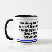 Leuke ochtendspreuk | Grappige humor collega cadea Mok (Links)