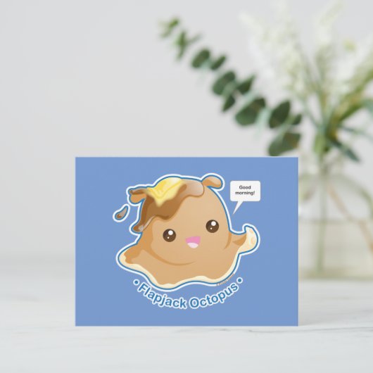 Leuke Octopus Flapjack Briefkaart (Staand voorkant)