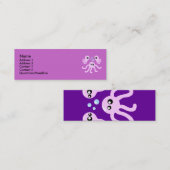 Leuke Octopus profiel kaarten Mini Visitekaartje (Voorkant / Achterkant)