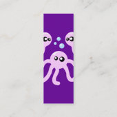 Leuke Octopus profiel kaarten Mini Visitekaartje (Achterkant)
