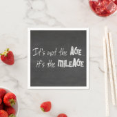 Leuke offerte op zwart krijtbord servet (Insitu)