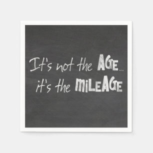 Leuke offerte op zwart krijtbord servet