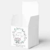 Leuke Olifant Baby Meisje Douche Dank u Bedankdoosjes (Geopend)