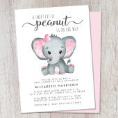 Leuke olifant baby meisje douche per mail kaart
