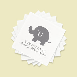 Leuke olifant Baby shower papieren servetten