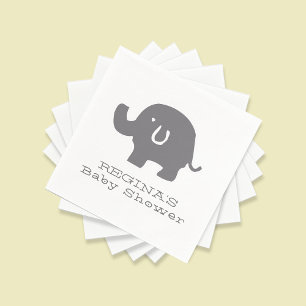 Leuke olifant Baby shower papieren servetten