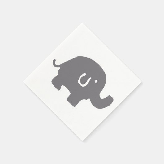 Leuke olifant Baby shower papieren servetten (Hoek)