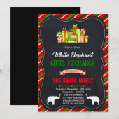 Leuke Olifant baby shower Uitnodiging (Voorkant / Achterkant)