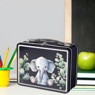 Leuke olifant blauw aangepaste naam