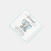 Leuke Olifant Blauwe Baby Jongen Douche Servet (Hoek)