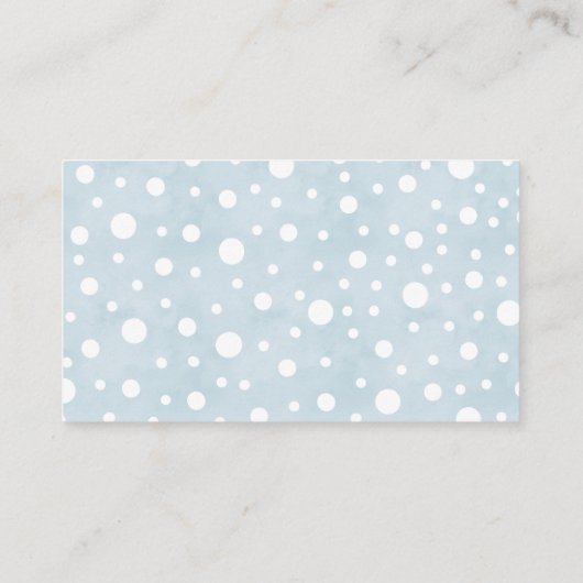 Leuke Olifant blauwe luier loterij ticket Informatiekaartje (Achterkant)