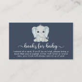 Leuke olifant boeken voor Baby shower Informatiekaartje (Voorkant)