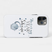 Leuke Olifant Dit is mijn jaar om te schitteren Case-Mate iPhone Case (Achterkant (horizontaal))