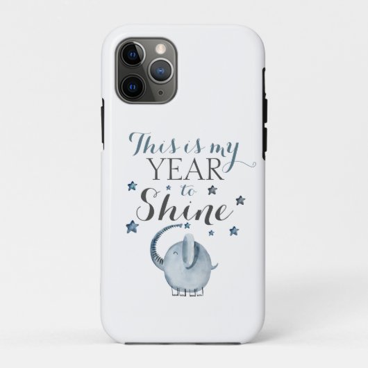 Leuke Olifant Dit is mijn jaar om te schitteren Case-Mate iPhone Case (Achterkant)