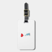 Leuke Olifant Doodle cartoon Design Bagagelabel (Voorkant verticaal)