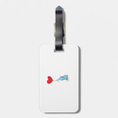 Leuke Olifant Doodle cartoon Design Bagagelabel (Achterkant verticaal)