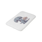 Leuke Olifant en hond Badmat (Gekanteld)