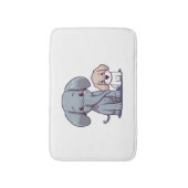 Leuke Olifant en hond Badmat (Voorkant Verticaal)