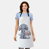 Leuke Olifant en hond Schort (Gedragen)