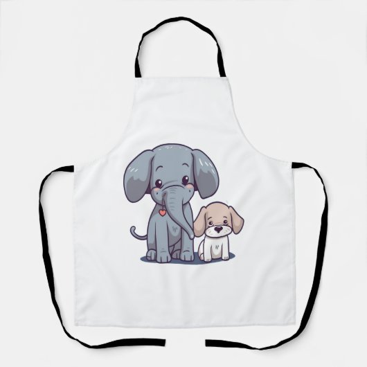 Leuke Olifant en hond Schort (Voorkant)