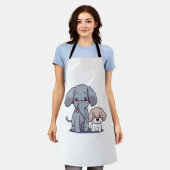 Leuke Olifant en hond Schort (Gedragen)