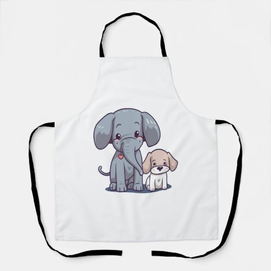 Leuke Olifant en hond Schort (Voorkant)