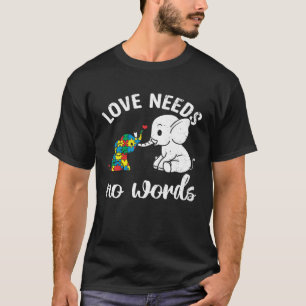 Leuke Olifant Familie Liefde Ondersteuning Autisti T-shirt