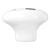 Leuke olifant grijs en witte deurknop keramische knop (Zijkant)