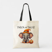 Leuke Olifant Kinder Halloween Trick or treat Tote Bag (Achterkant)