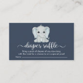 Leuke Olifant Luier Raffle Baby shower Informatiekaartje (Voorkant)