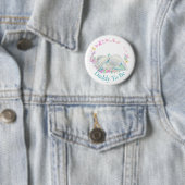Leuke Olifant Papa om Butterfly Button te zijn (In situ)