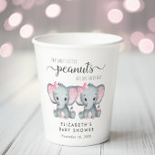 Leuke Olifant Twin Meisjes Baby shower Papieren Bekers