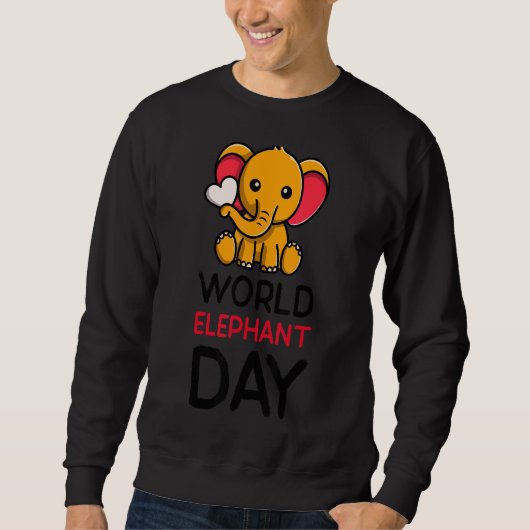 Leuke Olifant Wereld Olifant Dag Trui (Voorkant)