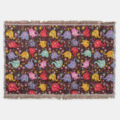 Leuke olifanten gooien deken (Voorkant)