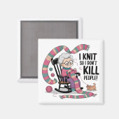 Leuke oma breien ontwerp magneet (Voorkant / Achterkant)