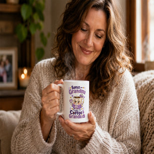 Leuke Oma Draait Op Koffie En Kleinkinderen Grappi Koffiemok