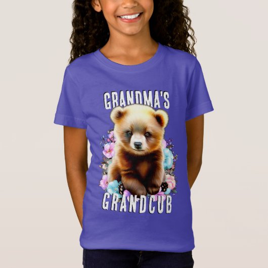 Leuke oma Grandcub T-shirt (Voorkant)