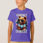 Leuke oma Grandcub T-shirt (Voorkant)