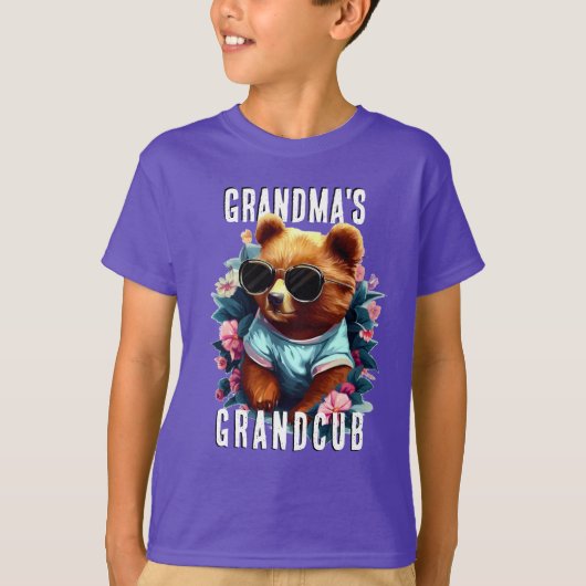 Leuke oma Grandcub T-shirt (Voorkant)