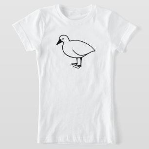 Leuke omtrek van een vogel t-shirt