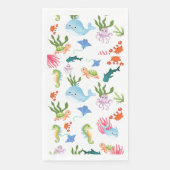 Leuke onderwater vrienden servet (Voorkant)