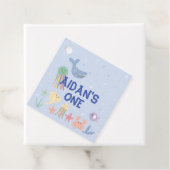 Leuke onderwater wereld eerste verjaardag bedankjes labels (In situ)